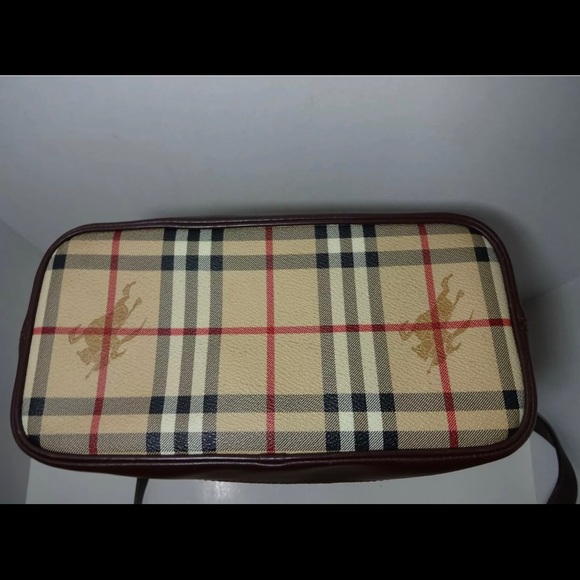 BURBERRY Haymarket Drawstring Bucket Shoulder Bag - Picture 6 of 12